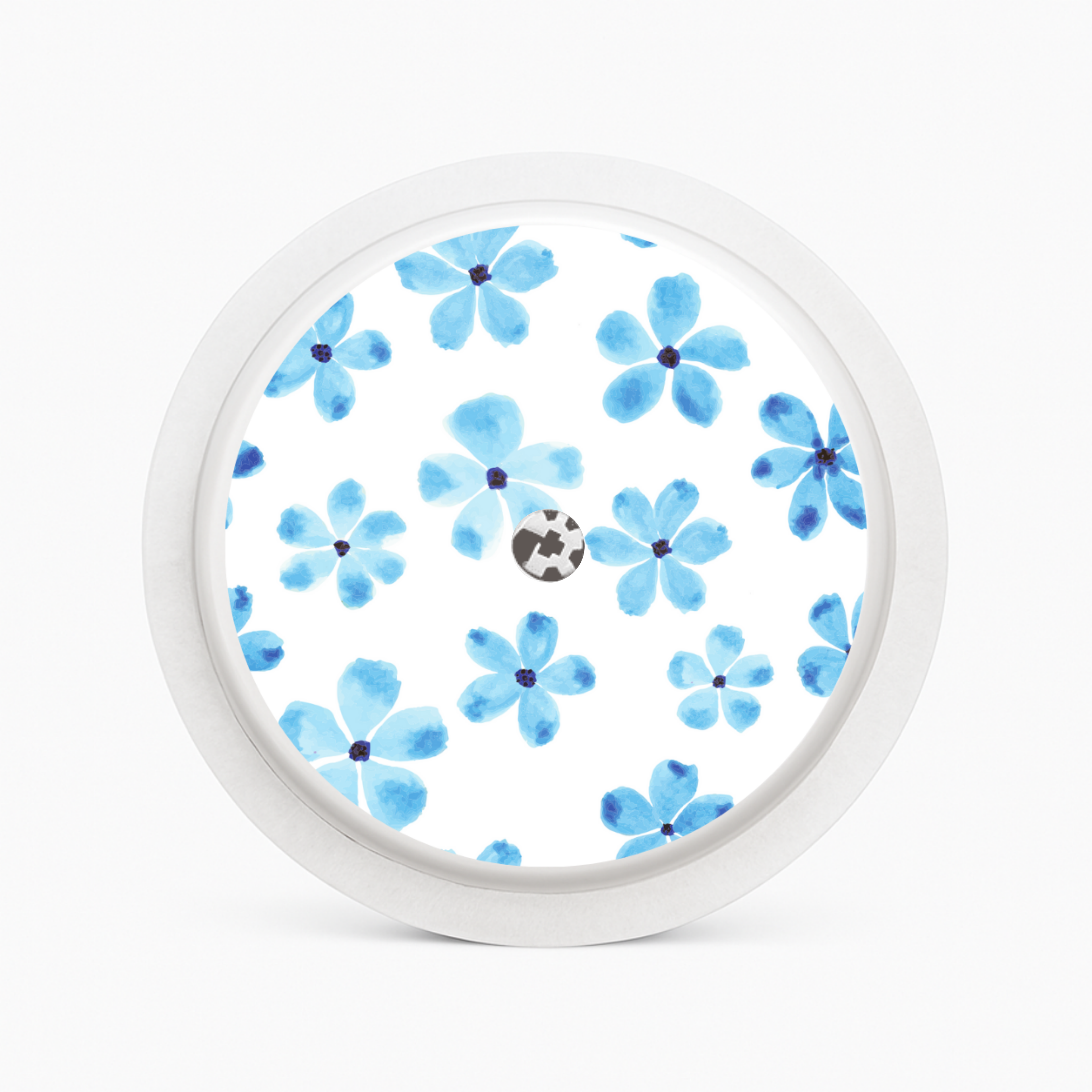 Blue Flower - Libre Freestyle 1&2 Sensor Sticker